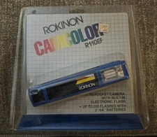 Vintage ROKINON Camcolor Pocket Camera With Flash R110EF New Sealed In Package