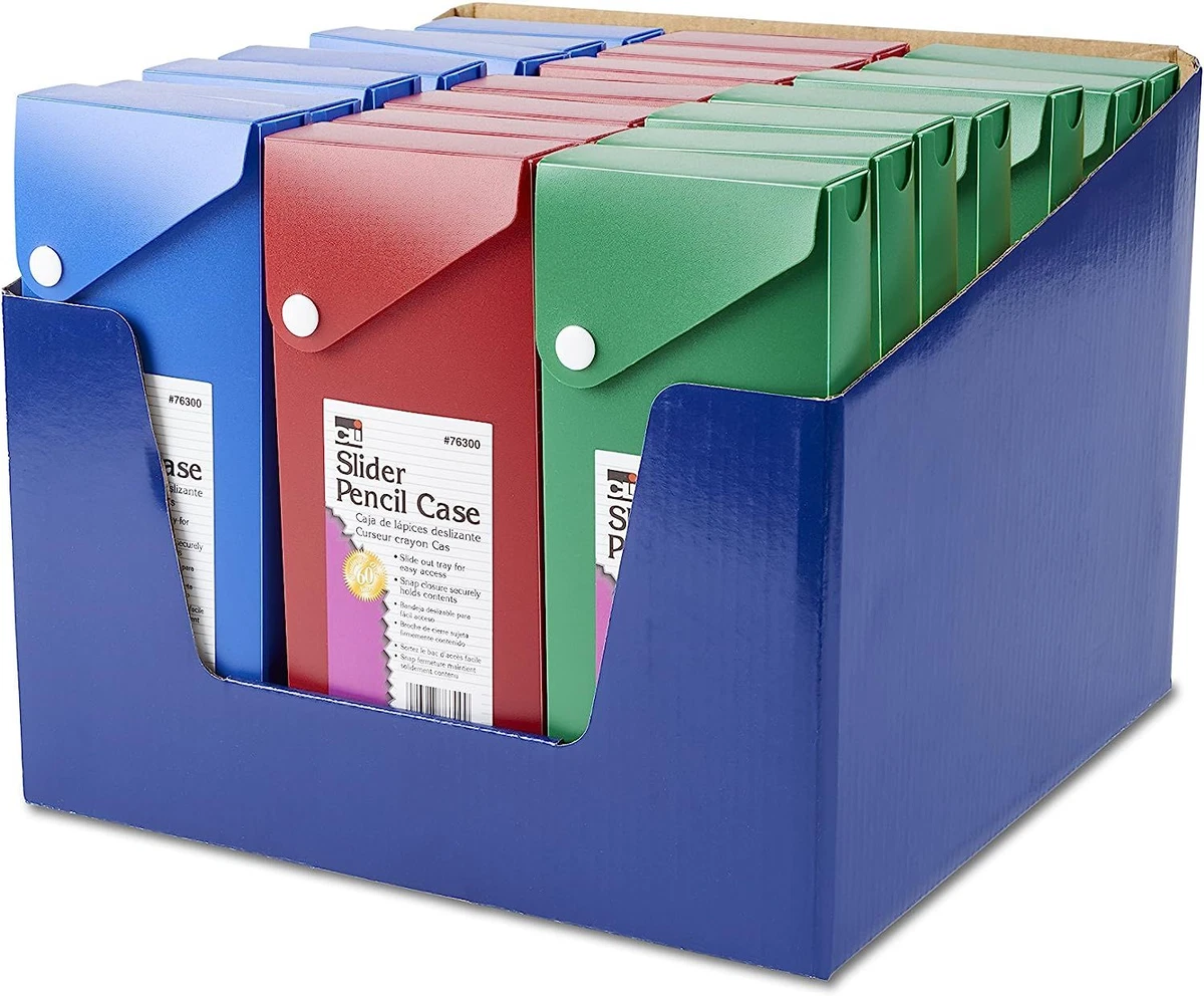 Plastic slide out pencil case deals