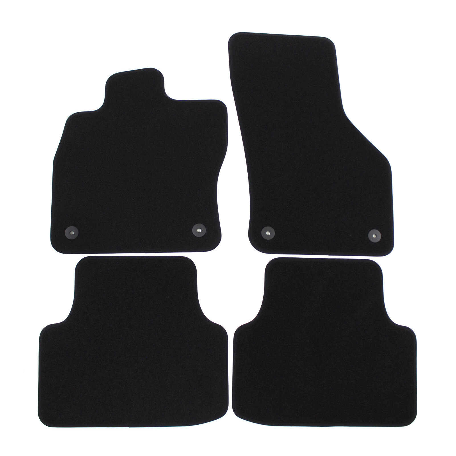 Tapis de sol en velours noir pour VW Golf 8 depuis 2020 ensemble de 4 pièces sur mesure