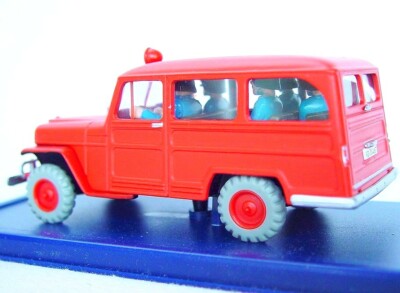 TinTin ミニカー　1/43 Jeep Station Wagon TINTIN Hergé 1:43 WILLYS OVERLAND JEEP `50 Atlas Comic Book TV