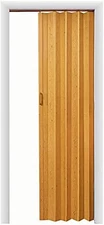HSP3680K Homestyle Plaza PVC Vinyl Accordion Door, 36" X 80", Oak