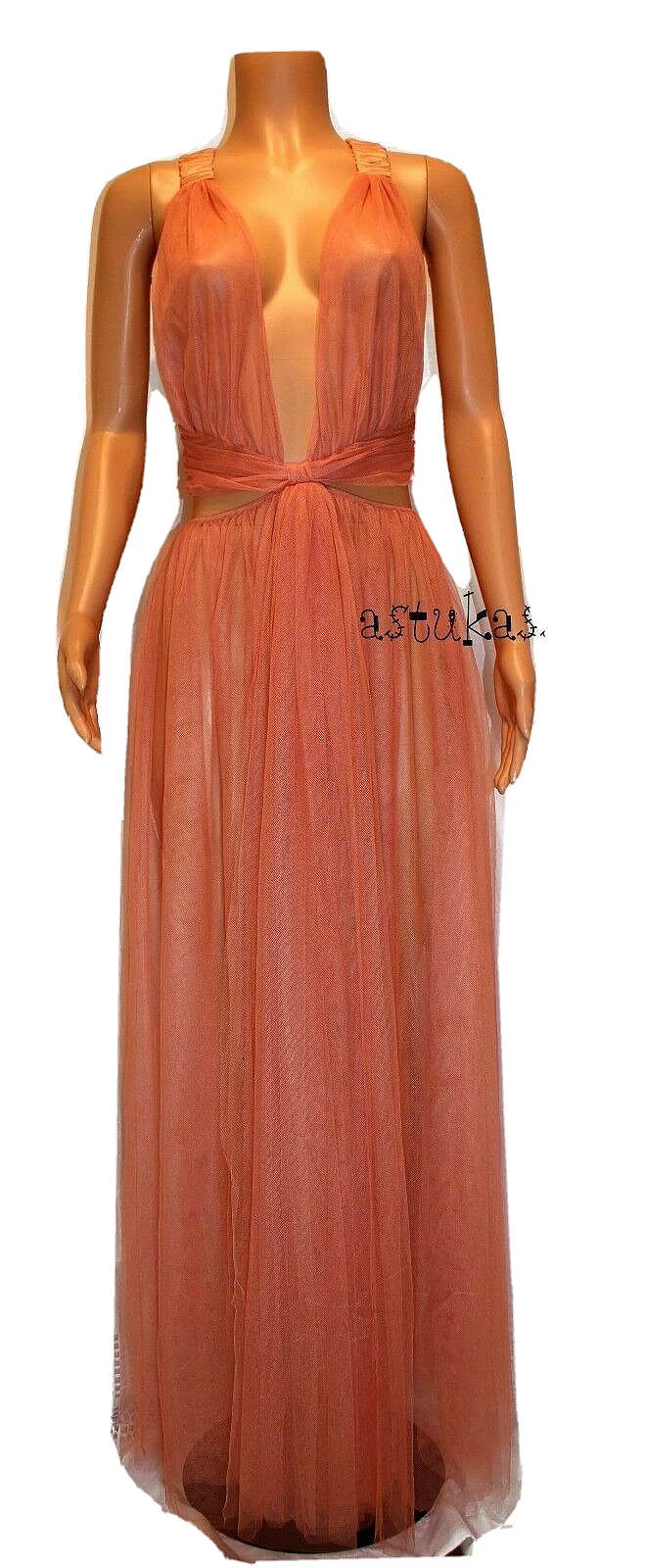 UNDERCOVER Abito in tulle Victoria's Secret Designer Collection taglia M in blush di rame