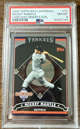 Mickey Mantle 2006 Topps National BB Card Day Inserts - Foil #T2 PSA 8 💥⚾ - Picture 3 of 9