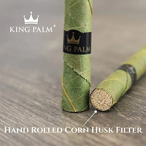 King Palm | Mini Size | Natural | Organic Prerolled Palm Leafs | 180 Rolls - Image 4 of 4