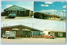 c1960 Braman Oklahoma OK Postcard Food Service Area Motel Restaurant Multi View