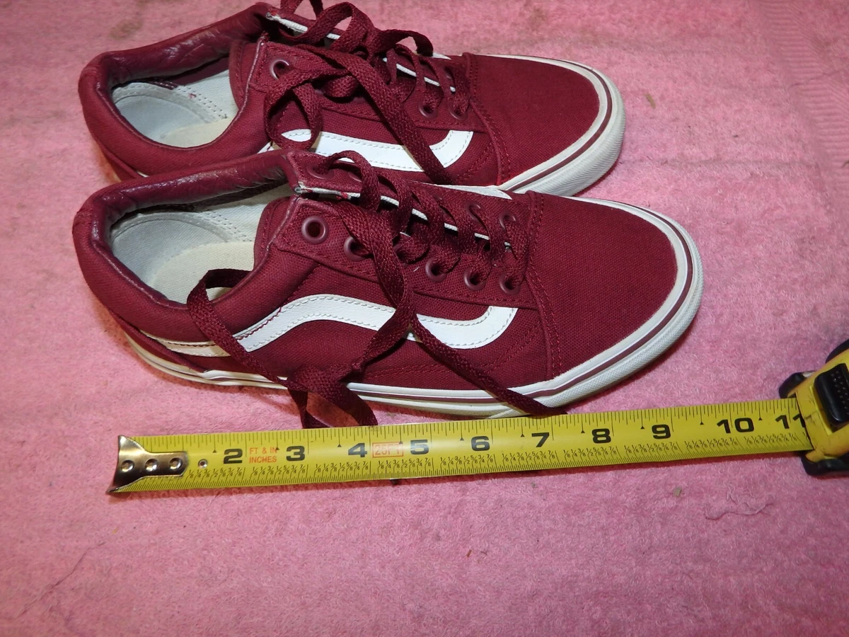 Vans Off the Wall Men s Red Burgundy Shoreline Lace Up Sneakers