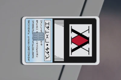 Hunter License | Hunter X Hunter | Credit Card Sticker | Credit Card Skin |