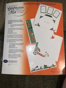 Creative Memories 10x12 Soccer Combination Pack Scrapbook Sheets NEW