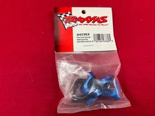 VINTAGE Traxxas 4336X BLUE ALUMINUM  Steering blocks Axle housings NITRO 4-TEC