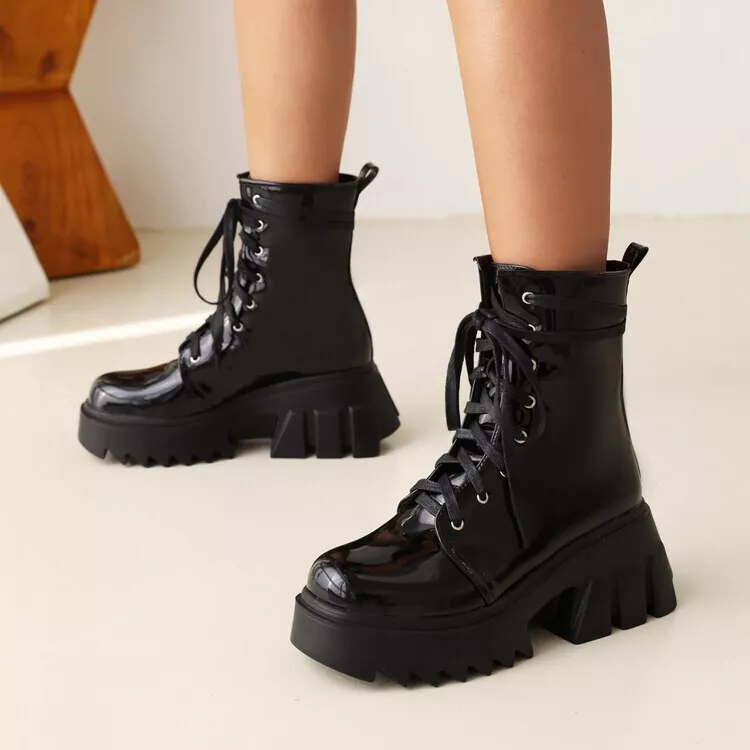 Big chunky best sale boots