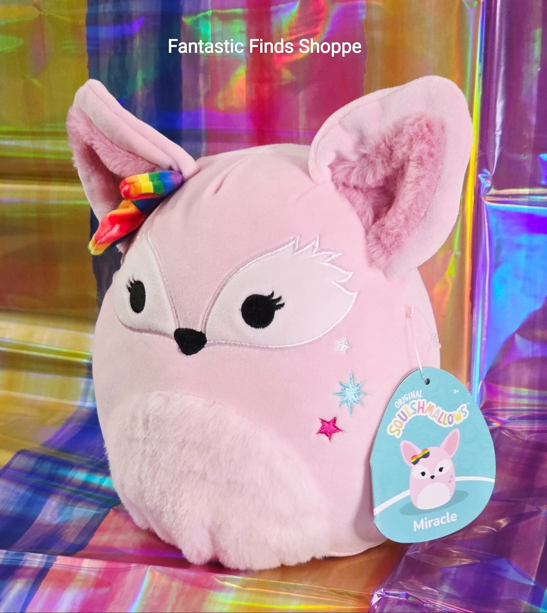 Squishmallows Miracle the Pink Pride Fox 8