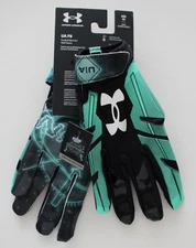 Under Armour F8 Football Gloves Men's Medium Black