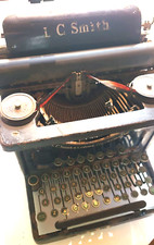 Antique LC Smith & Corona Typewriter - Untested, Rusty - Rare Find for Collecto thumbnail
