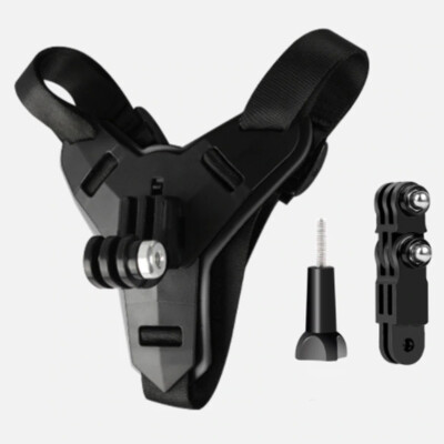 Supporto Action Cam Per Casco Moto - Kit 4 Pezzi Con Adattatore Per Riprese In Movimento - Foto 4