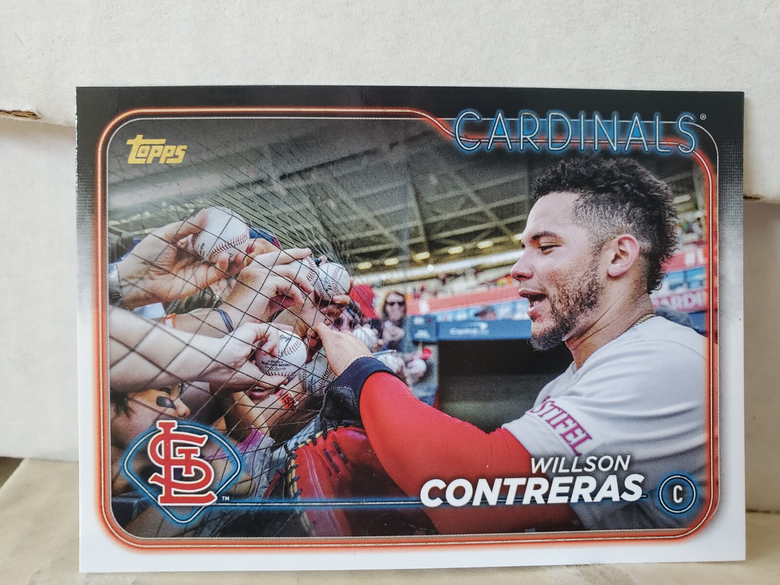 Willson Contreras 2024 Topps Series 1 #296 Golden Mirror SSP Image Variation