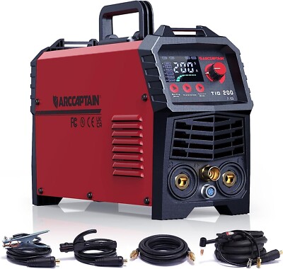 TIG Welder 200A, High Frequency 110v/220v Dual Voltage TIG/Stick/Arc 2 in 1 Weld