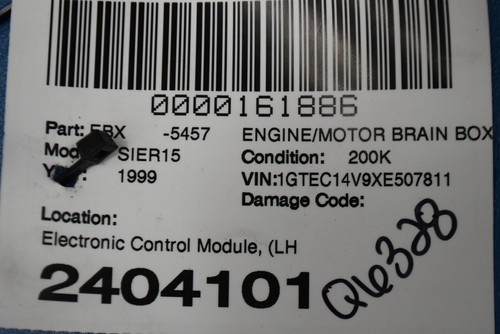 1999-2000 GMC SIERRA 1500 ELECTRONIC CONTROL MODULE ECU ECM OEM 16220610 - Picture 5 of 5