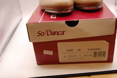 NIB So Danca Tara TA55 1.5''  W Heel Tap Shoe 4 L Caramel