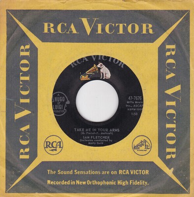Sam Fletcher Take Me In Your Arms Vinyl Single 7inch RCA Victor