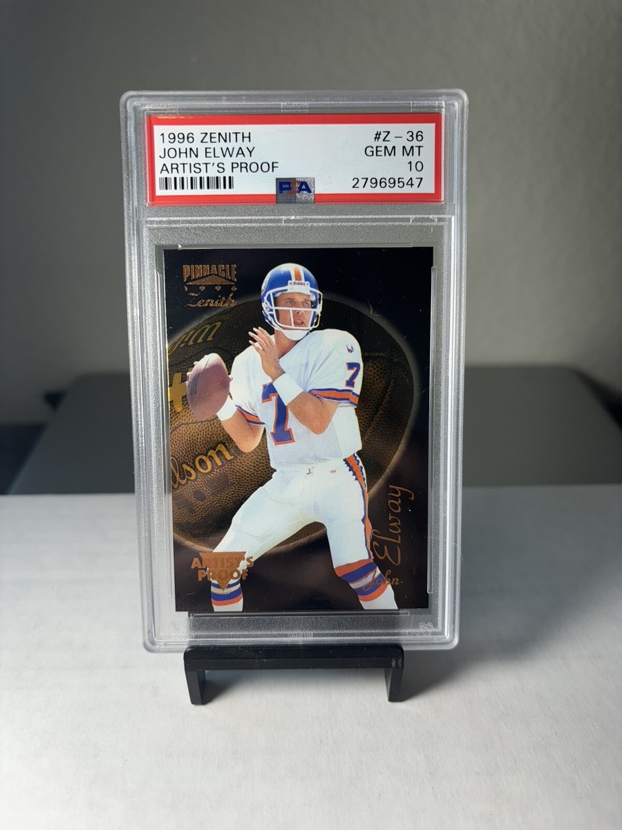 1996 Pinnacle Zenith Artist's Proof John Elway #Z-36 RARE 1996 Pinnacle Zenith Artist's Proof John Elway #Z-36 RARE