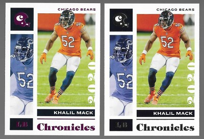 2020 Panini Chronicles Lot - Khalil Mack #16 Pink Foil Parallel Chicago Bears