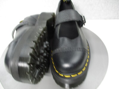 Dr. Martens Addina Quad Flower Buckle Platform Mary Jane Shoes