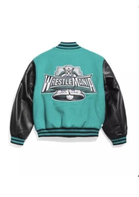 Wrestlemania 40 WWE Chalk Line Varsity Jacket Size XL | eBay