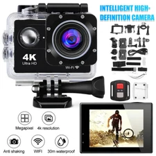 WiFi 4K Sport Waterproof Action 4K HP HD Camera DVR DV Camcorder Recorder