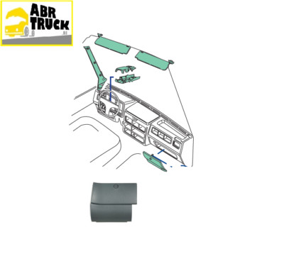 TÜR ABLAGEFACH KABINE ARMATURENBRETT RECHTS FÜR IVECO DAILY 1996 93937717