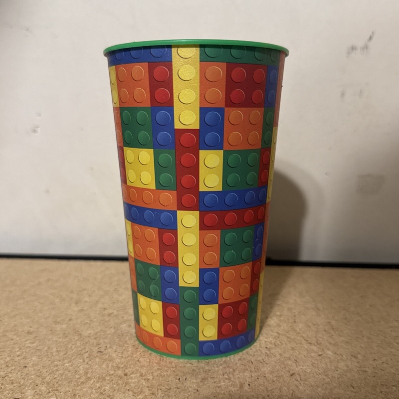 Unique Reusable Lego Brick Themed Plastic Cup BPA Free Party Favor