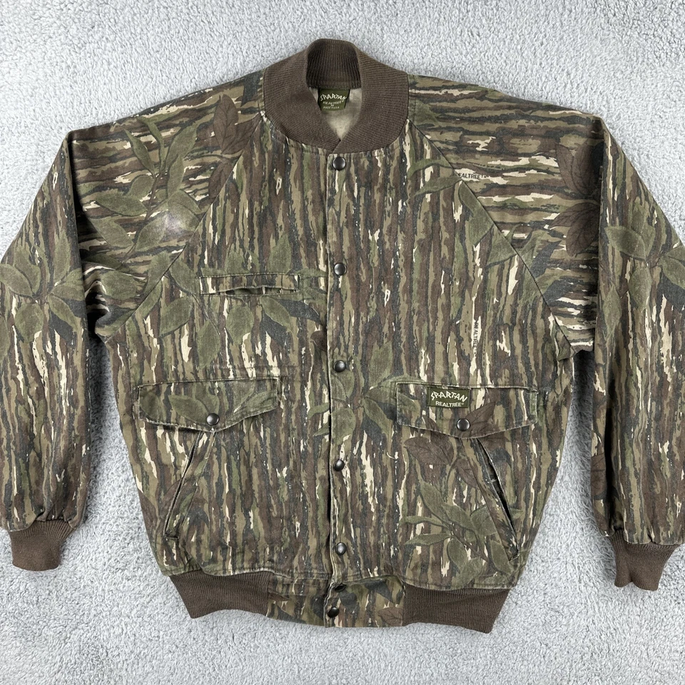 Vintage SPARTAN REALTREE Button Up Hunting Camoflage Jacket Sz M Made In USA 90s - Image 3 of 4