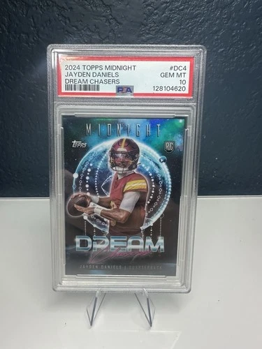 2024 Topps Midnight Dream Chaser Jayden Daniels Washington Commanders PSA 10