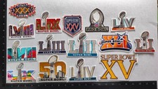 Super Bowl 15 pieces Collection sew on set of patches