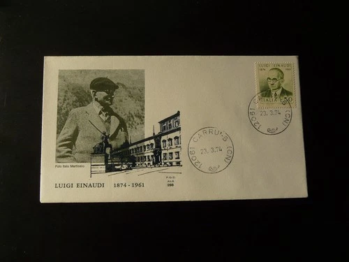 president Luigi Einaudi FDC Italy 1974