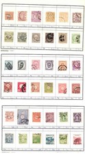 Japan, old stamps on paper, hinged, LOT