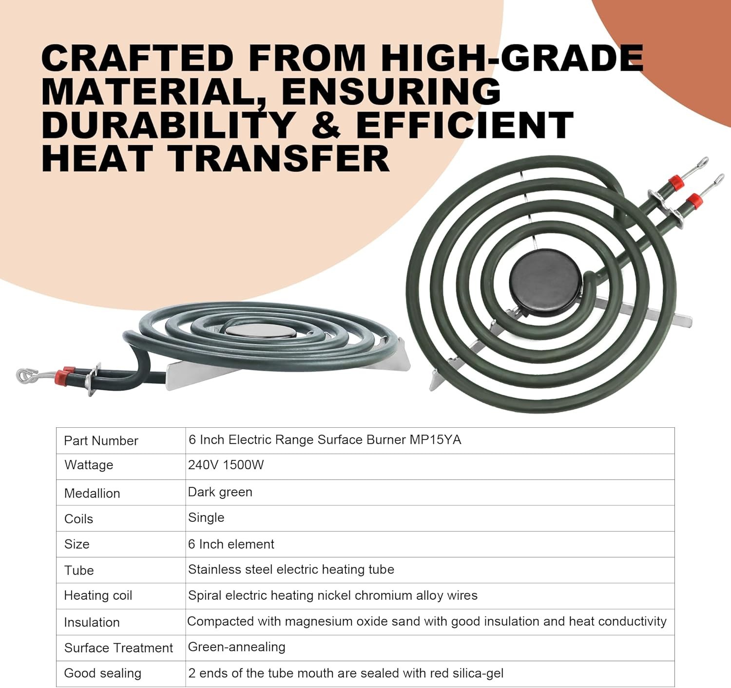 Stove Element Replacement ForAmana Whirlpool Kenmore Electric Range BurnerMP22YA