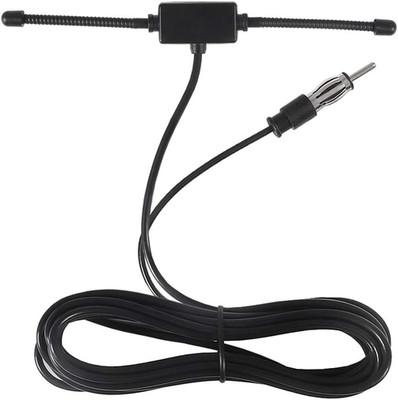 Universal AM/FM Dipole Antenna with 10ft Cable for Car and Truck Stereo Systems