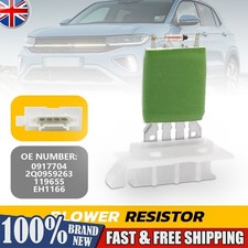Heater Blower Resistor 0917704 for Seat Arona Ibiza VW Polo T-Cross 2017-2023 Uk