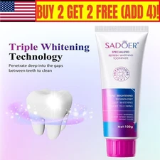 Teeth Whitening Toothpaste Remove Tooth Stain Deep Teeth Clean Care Fresh Breath