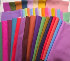 1 Lb. (Pound) Solid Fabric Scraps Pack 100% Cotton fabric lot - 40 Colors