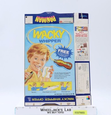 ワイクラー　1枚　おまけあり Pac-Man Cereal Wacky Whipper Offer 1982 General Mills Vintage