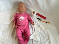 RARE RealCare Beginnercare White Girl Baby + Accessories WORKS