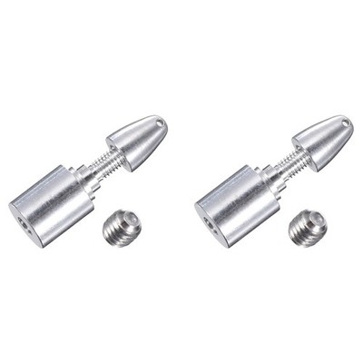 2PCS 2mm RC Airplane Spinners Fastening Propeller Adapter with 2 Machine Screws