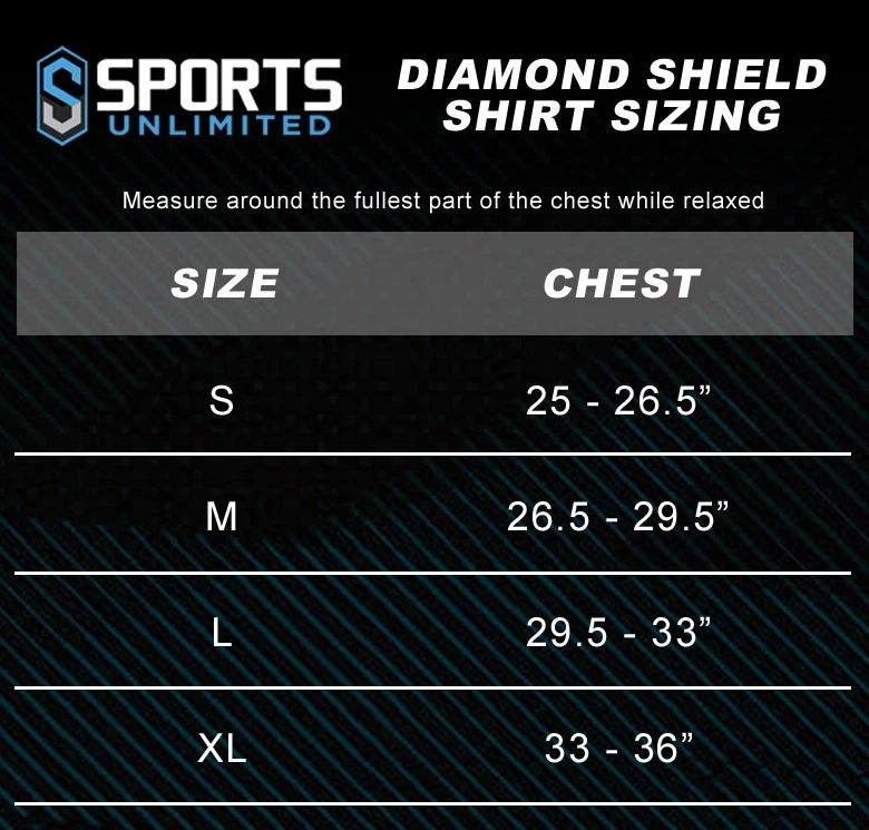 Camisa acolchada de béisbol Sports Unlimited Shield juvenil, nueva Foto 4 de 4