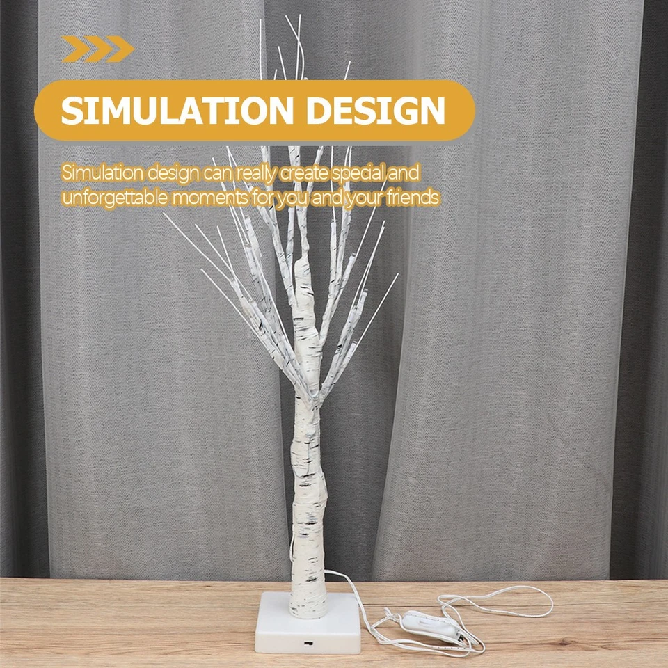 Lighted Birch Tree -led Bonsai Tree Light Usb Battery Powered Lighted Tree - Image 2 of 4