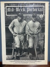 VINTAGE NEWSPAPER HEADLINE BABE RUTH AND LOU ...