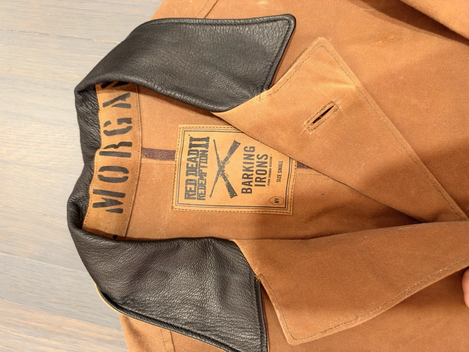 Barking Irons A. Morgan Red Dead Redemption II Canvas Jacket Brown/Black S - product detail image 2