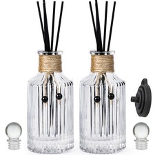 Reed Diffuser Bottle Set of 2 Glass Bottles 8oz/250ml Transparent