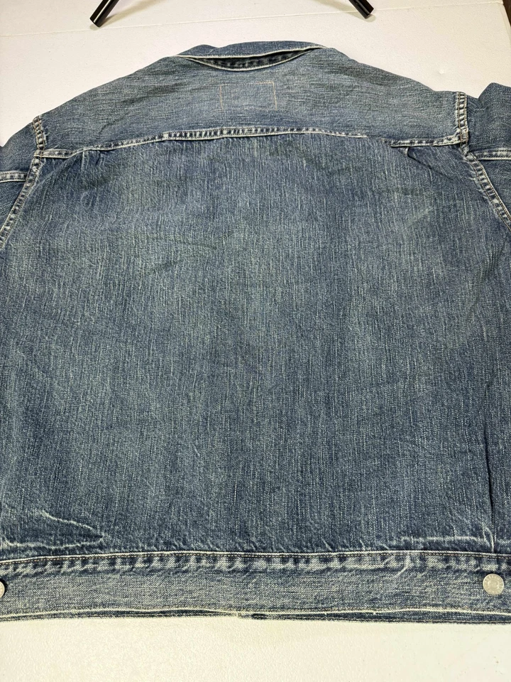 New RRL Ralph Lauren Denim Trucker Jacket-MEN Sz XXL double RL - Image 3 of 4