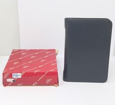 PTM Blue Leather Agenda Organizer New With Flash Zipper Box CL